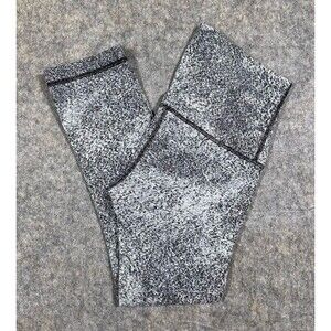 Lululemon Wunder Under Crop High Rise Leggings Women’s 4 Gray Activewear Yoga
